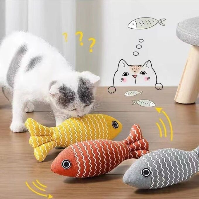 Куралеся Игрушка рыбка для кошек с мятой, 1 шт.