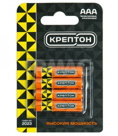 Батарейка Крептон АAА LR03 BP4