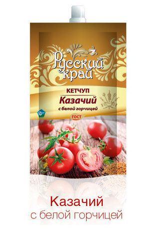 Балтимор Русский Край Кетчуп Казачий 220г д/п (1/24) с белой горчицей