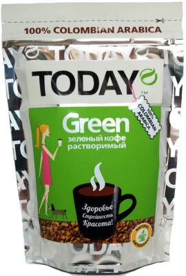 Кофе TODAY Green 75гр м/у (1/12) сублимированный