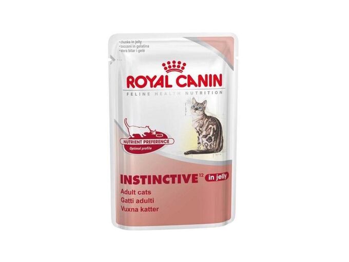 Royal Canin INSTINCTIVE (ИНСТИНКТИВ)Мелкие кусочки в желе исключительной аппетитности для взрослых кошек в возрасте от 1 года до 7 лет