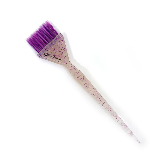 GeraProfessional Кисть Gera Professional, смешанная фиолетовая щетина 9 рядов, цвет полупрозрачный с фиолетовым