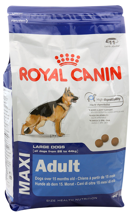 Купить корм royal canin для собак. Корм для собак Роял Канин макси Эдалт. Роял Канин для собак крупных пород щенки. Сухой корм Royal Canin Maxi Adult. Корм Royal Canin Adult для собак.
