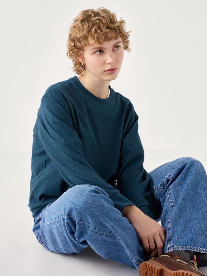 UNIQLO — тонкий свитер из мягкого флиса, 52-54р