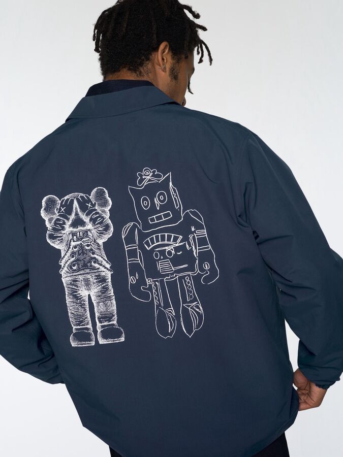 UNIQLO - стильная куртка в коллаборации KAWS + Warhol - 69 NAVY