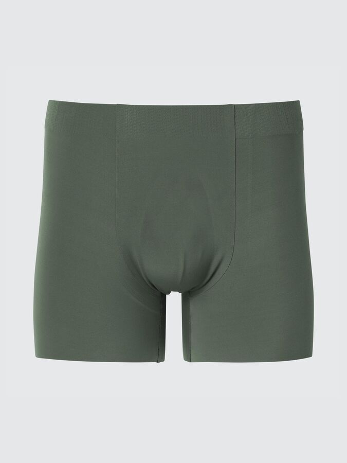 UNIQLO - бесшовные трусы-боксеры Airism - 58 DARK GREEN