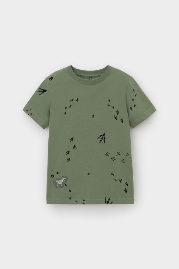 Crockid Фуфайка(Весна-Лето)+boys (папоротник, следы динозавра к540)