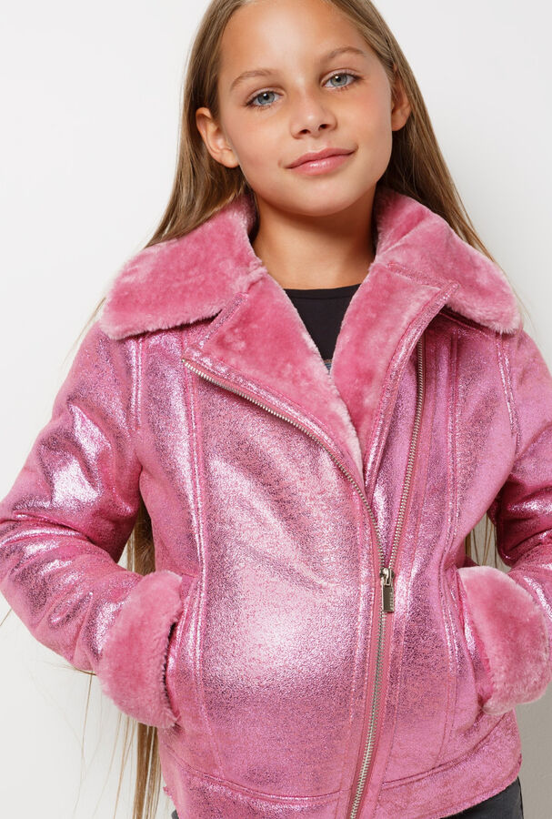 Куртка детская для девочек Varda глубокий розовый