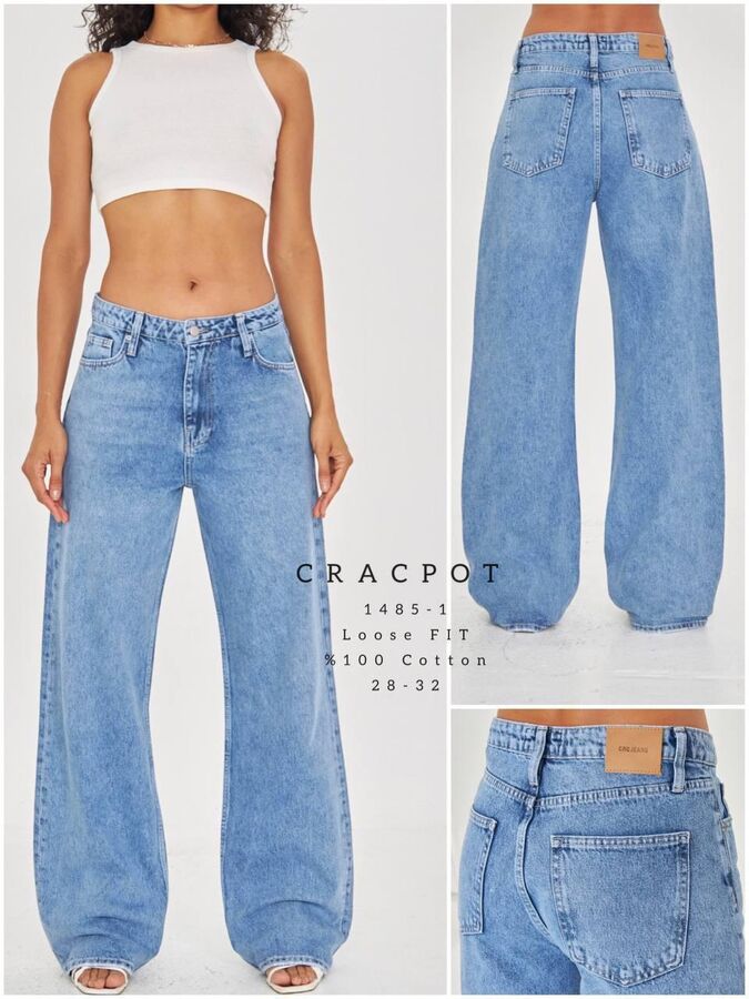 CRACPOT JEANS Батальные-джинсы Cracpot 1485-1