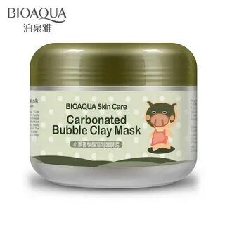 BioAqua Пузырьковая маска для лица на основе глины очищающая, 100гр