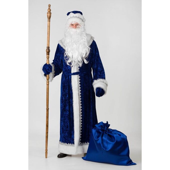 Batik Карнавальный костюм «Дед Мороз», велюр тиснение, размер 54-56
