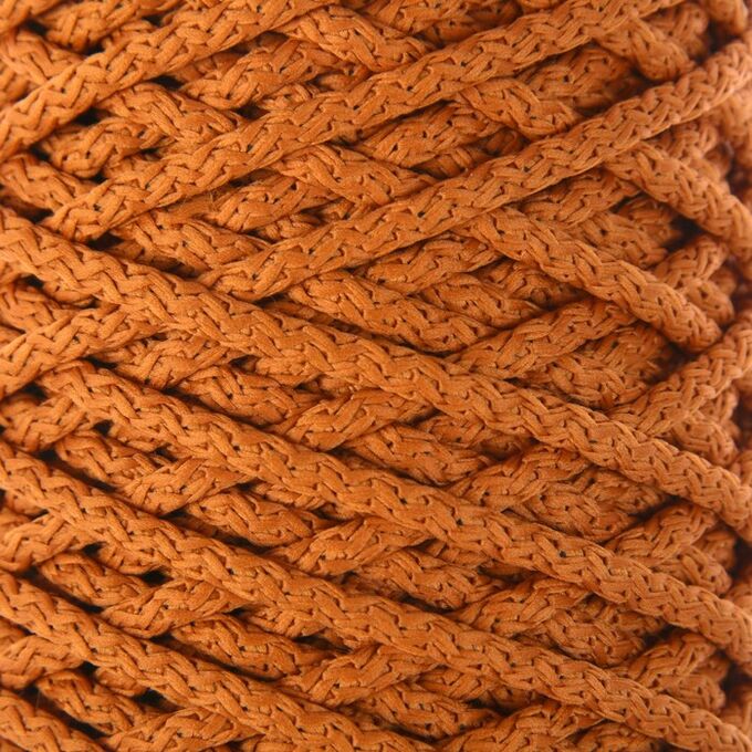 Шнур для вязания с сердечником 100% полиэфир, ширина 5 мм 100м/550гр (103 песочный)
