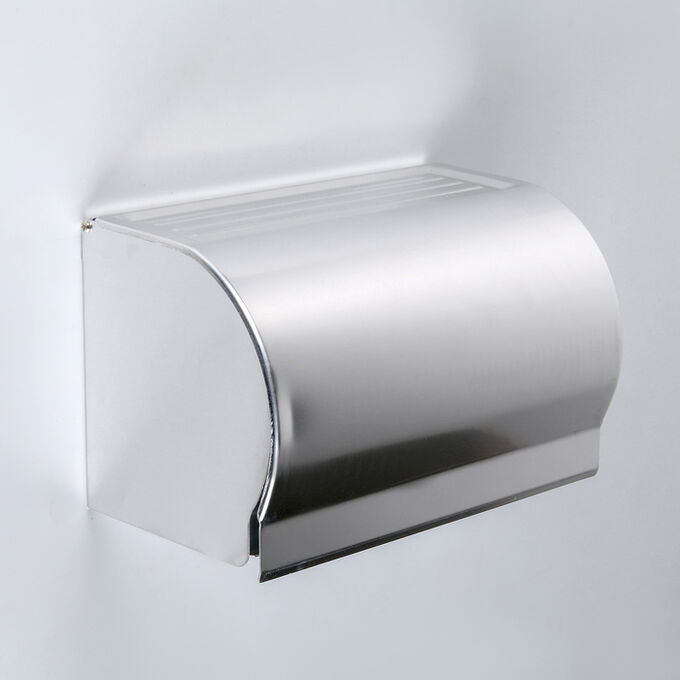 Держатель для туалетной бумаги на два рулона 20,5?12?12,6 см, без втулки, нержавеющая сталь