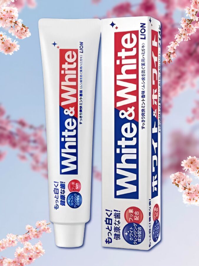 Зубная паста Lion White &amp; White с отбеливающим эффектом 150 мл