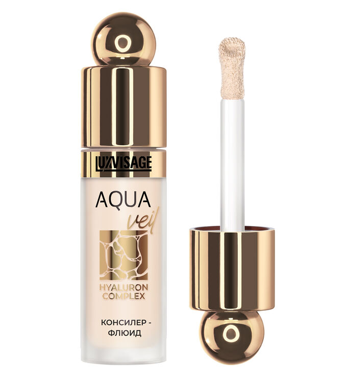 LUXVISAGE Консилер-флюид AQUA veil HYALURON COMPLEX тон 104 beige НОВИНКА 2025!