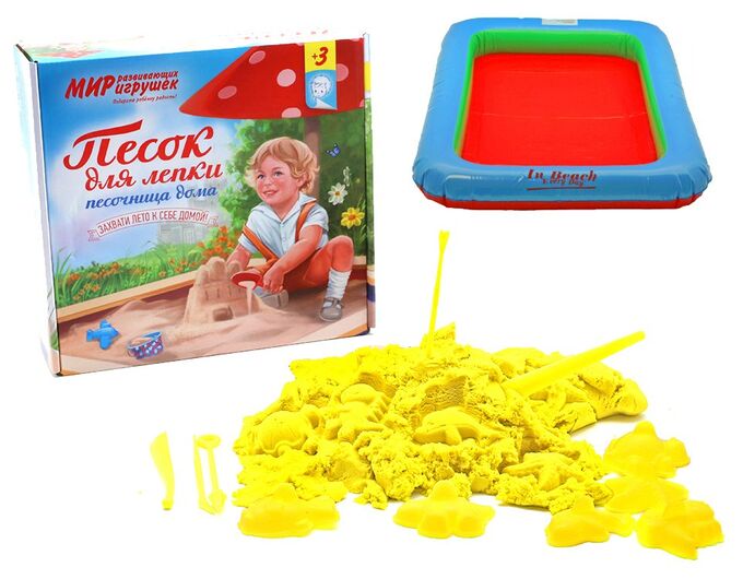 Wood Toys™ Песок для лепки в наборе 3 кг желтый