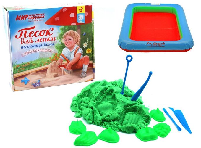 Wood Toys™ Песок для лепки в наборе 3 кг фисташковый