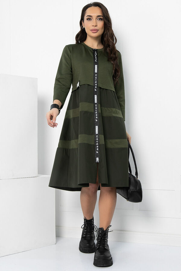 LT Collection Платье Земфира (хаки) П11439