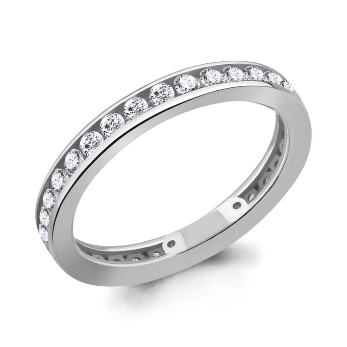 Кольцо из серебра с фианитом 63353А.5