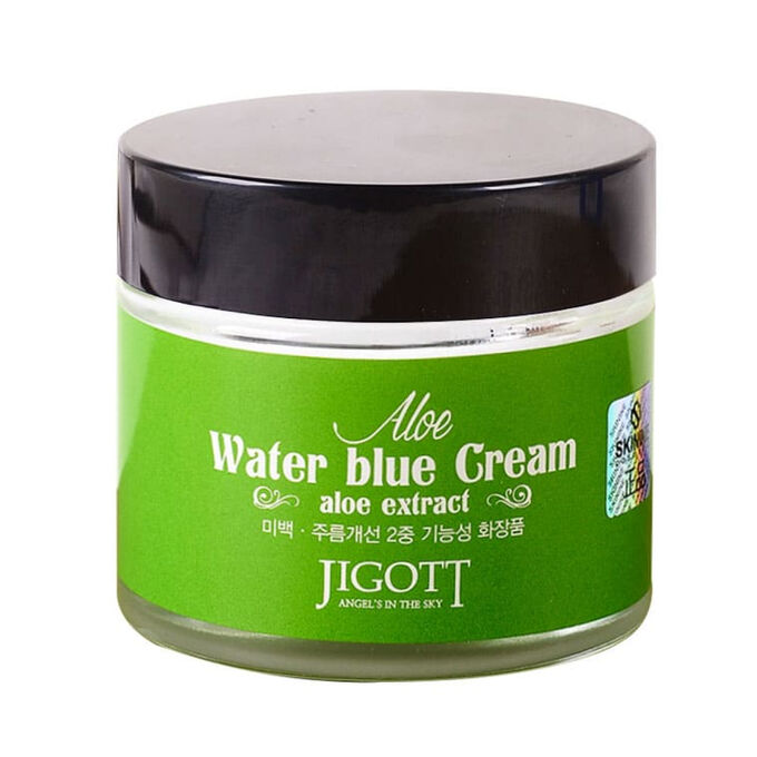 Косметика Jigott Крем для лица восстанавливающий с экстрактом алоэ вера Water Blue Cream Aloe, 70 мл
