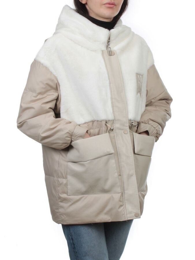 optrf.ru M24-209 BEIGE Куртка демисезонная женская (100 гр. холлофайбер)
