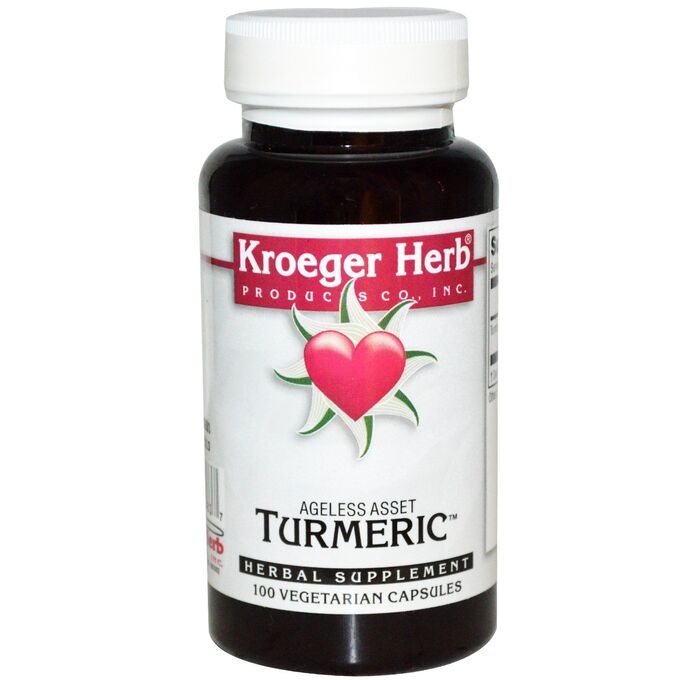 Kroeger Herb Co, Turmeric, 100 растительных капсул