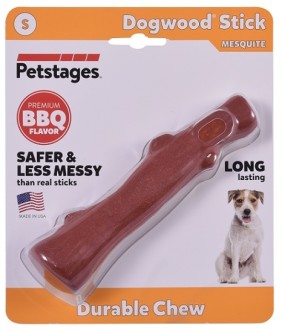 Petstages игрушка для собак Mesquite Dogwood с ароматом барбекю 14 см маленькая