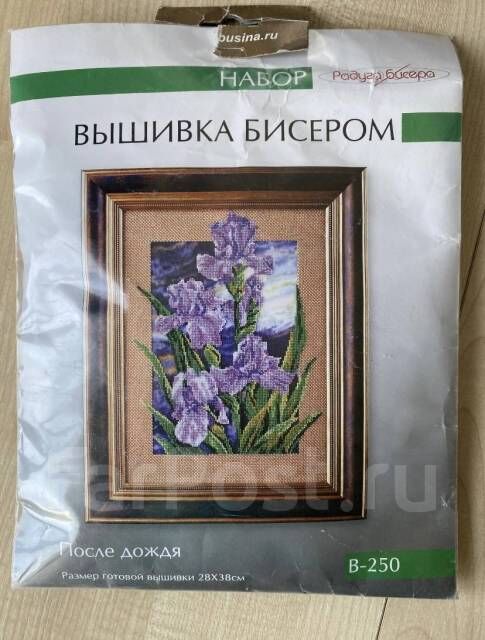 Вышивка бисером Ирисы 28х38 во Владивостоке