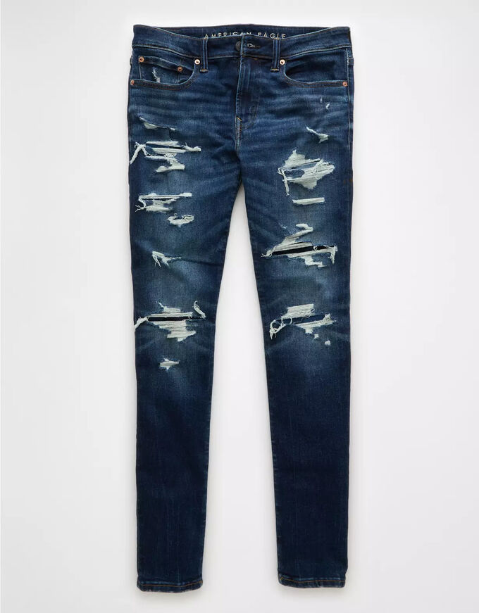 American Eagle AE AirFlex+ Ultrasoft Skinny Ripped Jean