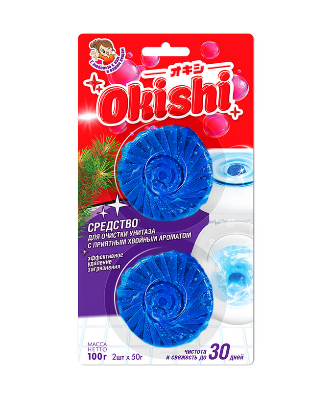 Okishi Блок гигиенический для унитаза 50 г*2 шт