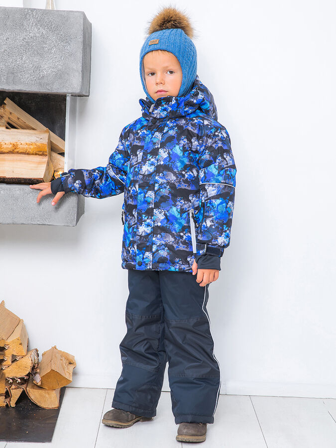 Зимний Комплект для мальчиков: куртка, полукомбинезон, мембрана