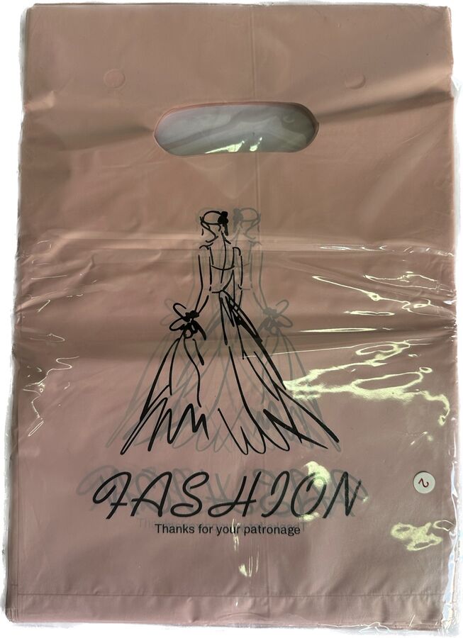 Китайский производитель Пакет Девушка Fashion розовый с ручкой 10 шт. 20*30 см