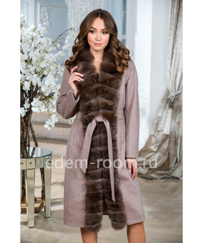 Теплое пальто из шерсти альпакиАртикул: TG-2311-110-KP-P