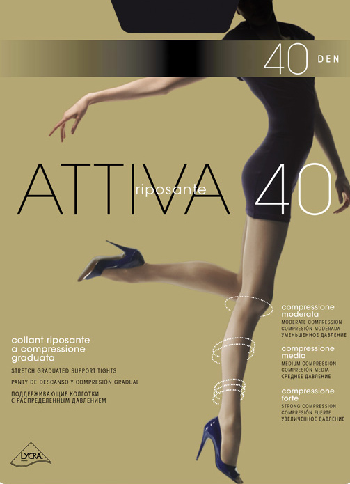 OMSA / Колготки ATTIVA 40 (распределённое давление по ноге)