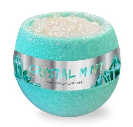 FABRIK Cosmetology Бомбочка Шарик бурлящий для ванны Crystal mint 210г
