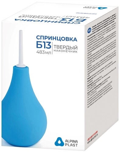 ВнешТорг Фарма Спринцовка ПВХ  Б №13 (483мл) тверд.након. и/у	Альпина Пласт ООО