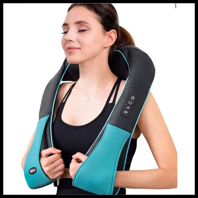 🔥 ХИТ Массажер для шеи, плеч и тела Massager of Neck Kneading, роликовый