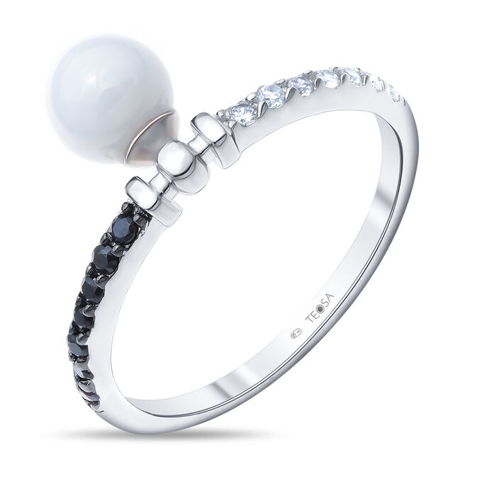 Серебряное кольцо с керамикой ZCR-2116-W