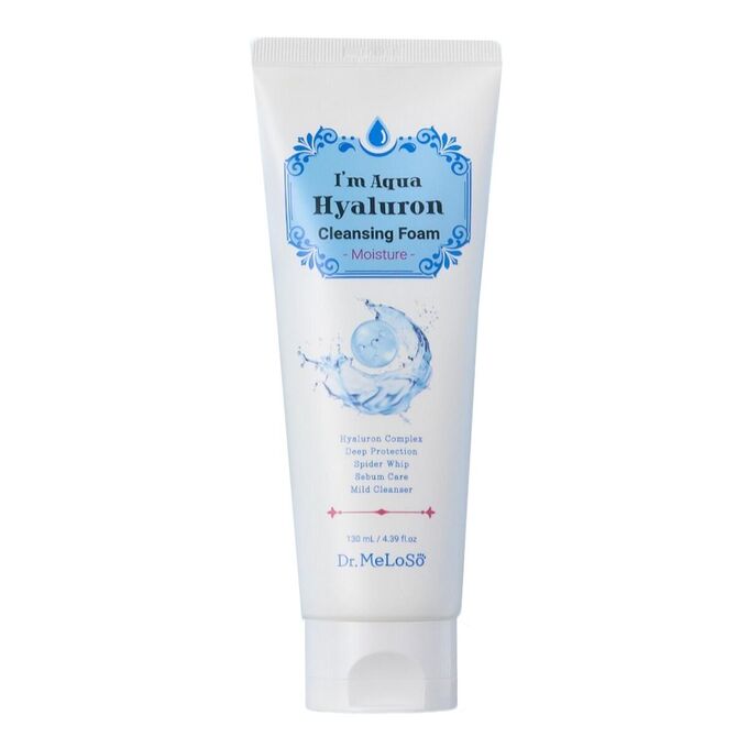 Dr.MeLoSo Пенка для умывания лица с гиалуроновой кислотой I&#039;m Aqua Hyaluron Moisture Cleansing Foam, 130 мл