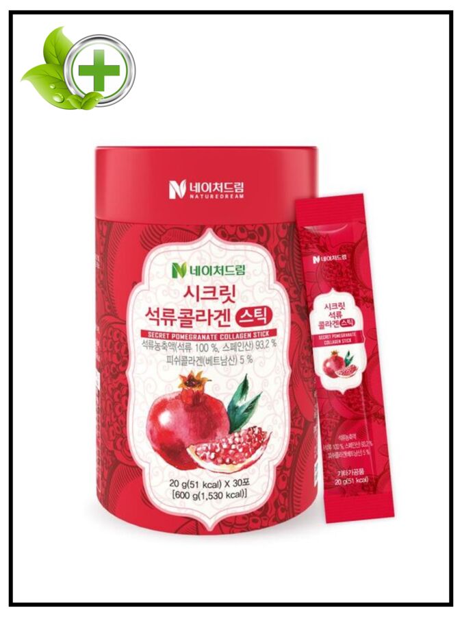 Nature Dream Коллаген с гранатом, желе Nature Garden  Secret Pomegranate Collagen Stick, 20гр*30шт