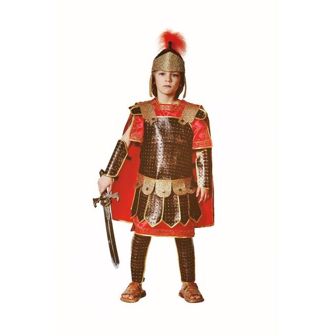 Детский карнавальный костюм «Римский воин», текстиль, размер 38, рост 152 см