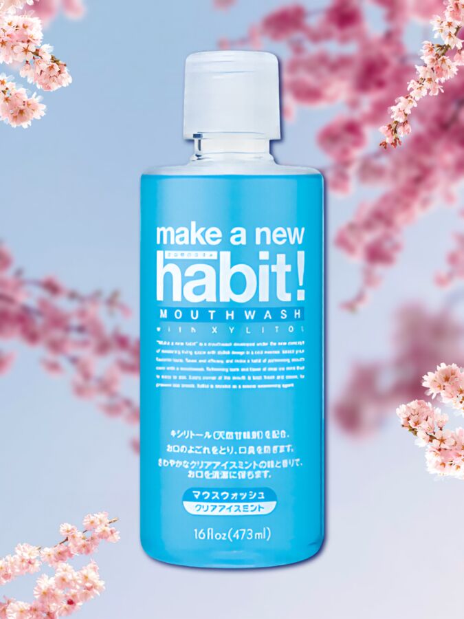 NS FaFa Ополаск для рта &quot;Make a New Habit&quot; со вкусом охлаждающей мяты (прохлада сред интенсивности) 473 мл