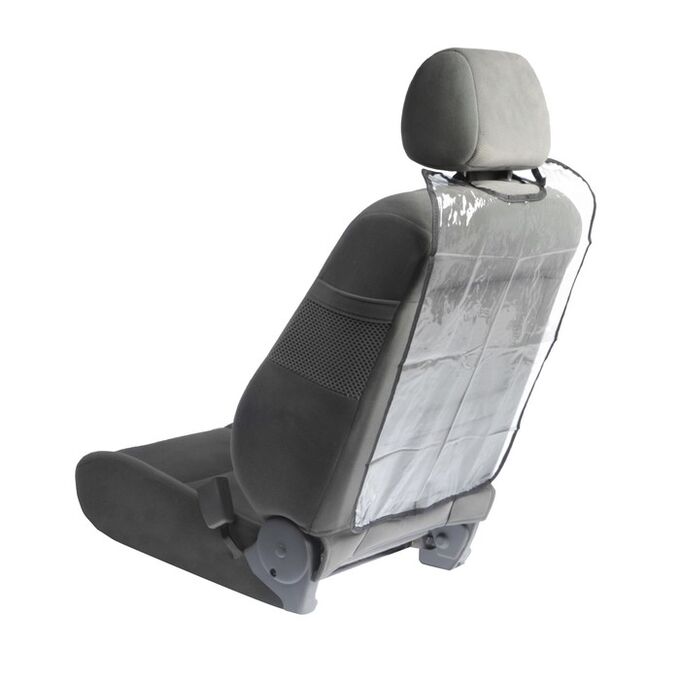 Накидка-незапинайка на спинку сиденья TORSO, 58х42 см, черная окантовка, прозрачная