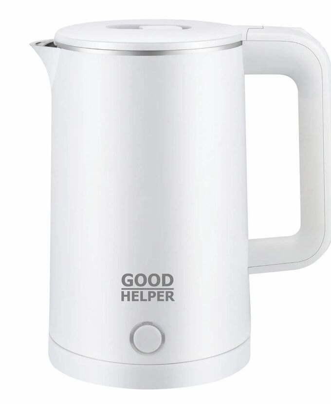Чайник электрический с эффектом термоса 1500Вт белый GOODHELPER KPS-187C, 1,85л