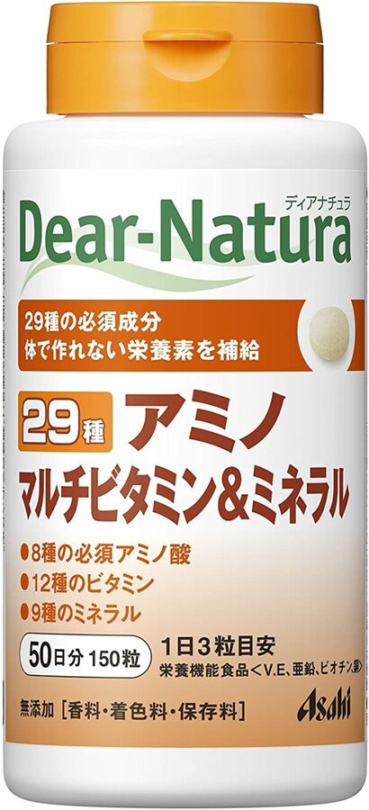 Комплекс незаменимых аминокислот, витаминов и минералов Asahi Dear-Natura Amino + Multivitamin &amp; Mineral