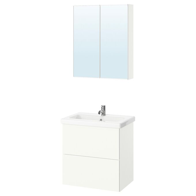IKEA ENHET, ванная комната, белый, 64x43x65 см