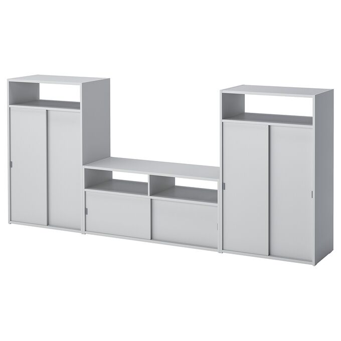 IKEA SPIKSMED, комбинация для хранения телевизора, 216x32x97 см