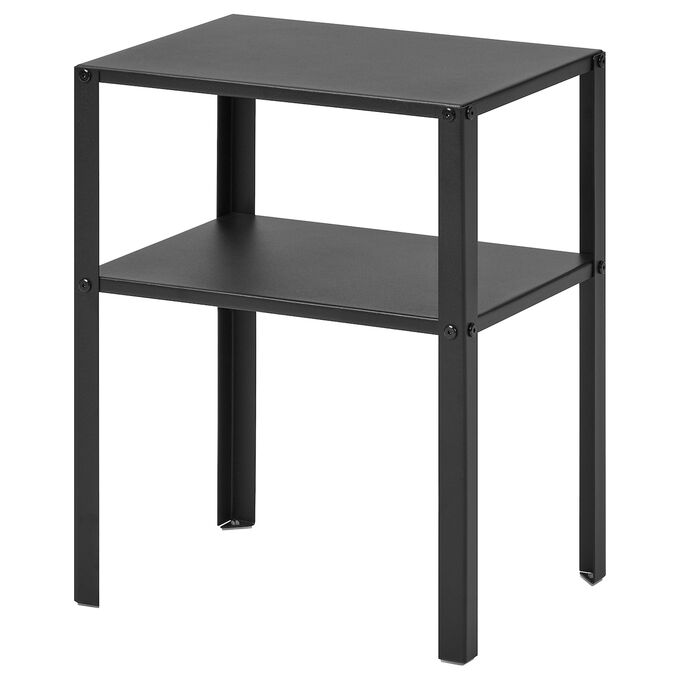 IKEA KNARREVIK, прикроватный столик, черный, 37x28 см