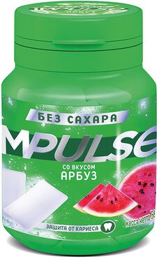 «Impulse», жевательная резинка со вкусом «Арбуз», 56 г