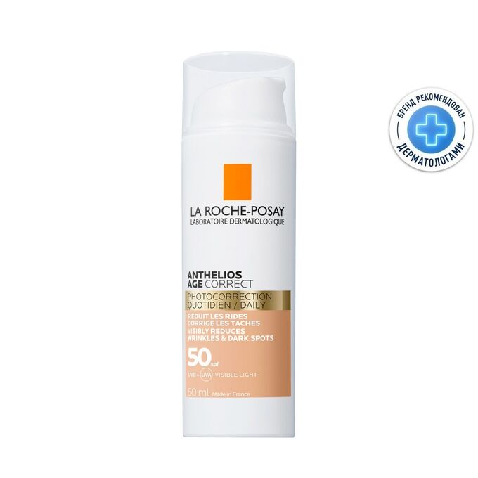 LaRoche-Posay Ля Рош Позе Солнцезащитный антивозрастной СС-крем для лица SPF 50, 50 мл (La Roche-Posay, Anthelios)